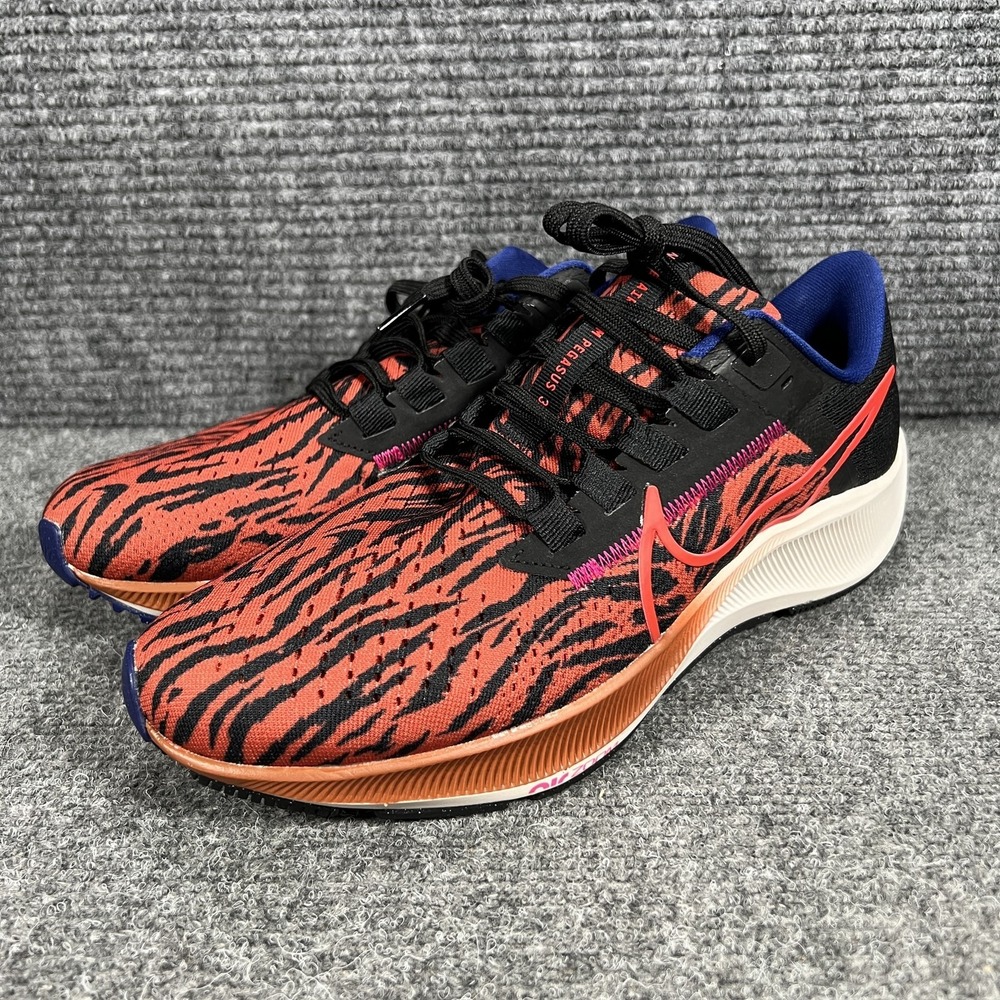 Nike Air Zoom Pegasus 38 Shoes Womens Size 9 Running Tiger Print DQ7650-800